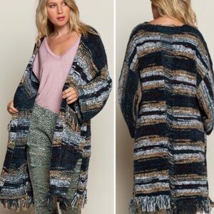 Cozy Longline Open Cardigan